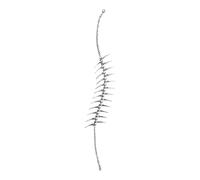 VlHpnpe Collana a catena con ossa spinose, gioiello in lega d'argento per gli appassionati di strada, migliori amici e partner, gioielli moderni per coppie gotiche, One Size, come descritto, come