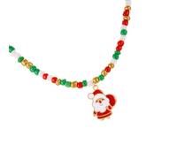 VlHpnpe Collana con ciondolo a forma di fiocco di neve e ciondoli, accessorio natalizio con perline per lo scambio di vacanze, One Size, come descritto, come descritto