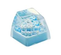 VlHpnpe Handicraftsman Keycaps Fiore nero semitrasparente Alta resistenza all'usura Accessori cambiamento meccanico Facile installazione Alta Coruscation Meccanico Keycaps