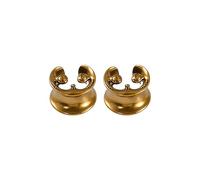 VlHpnpe Orecchini unici a forma di gatto per lobi dell'orecchio Piercing Tappi per le orecchie Gauges Accessori Gioielli per Donne Uomini Vintage Oro Puss Orecchini, 12mm, come descritto, come