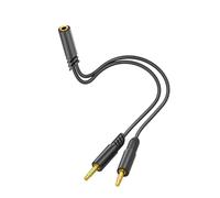 VlHpnpe Splitter per cuffie 2 in 1 Microfono Music Splitter Adattatore Ampia Compatibilità Splitter per cuffie per laptop Desktop Convertitore