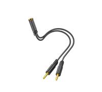 VlHpnpe Splitter per cuffie 2 in 1 Microfono Music Splitter Adattatore Ampia Compatibilità Splitter per cuffie per laptop Desktop Convertitore