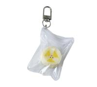 VlHpnpe Trendy Coreano Banana Phone Charm Lega Portachiavi Teen Ragazze Giocoso Frutta Gioielli Accessorio Multi Funzionale Portachiavi Charm, Fette di banana, Taglia unica