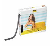 Vlieseline Nastro per Aggraffatura, Plastic, Nero, 1,5cm x 50 m, unità