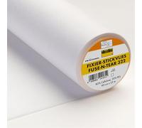 Vlieseline Tessuto Non Tessuto per Fissaggio Adesivo, 90 cm, Bianco, 1x0,9 m