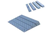 Vlinow, rampa per soglia per porta, altezza di 3/5/7,5/10 cm, rampa per soglia regolabile in altezza, leggera e facile da trasportare, per marciapiede, utilizzabile come rampa per sedia a rotelle,