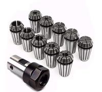 VLIZO 10 Pezzi in Acciaio a Molla ER16 Collet a Molla ER16 1-10 mm Porta dell'asta di Estensione dell'albero Motore CNC Macelling Strumento Macchina for Incisione