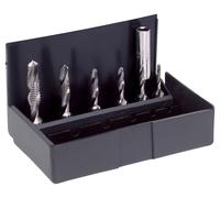 Vlkel Set punte combinate x filettatura HSS-G HSS-G UNC 8-3/8 6 PEZZI