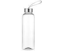 Vllcsla Borraccia Plastica Trasparente Borracce Sportiva in Plastica 300 ml / 400 ml / 580 ml, a Prova di Perdite e senza BPA Borraccia Sportiva con Manico, Bottiglia d’Acqua senza Cannuccia