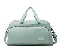 Vllcsla Borsa Palestra Leggero Impermeabile, Espandibile 37,7 L a 50,7 L, con Tasca Bagnata, Borsa Sportiva Donna, Borsa da Viaggio da Palestra con Manica, Borsone Weekender Unisex Adulto, Verde