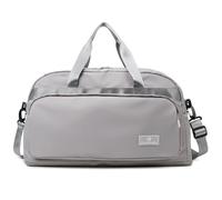 Vllcsla Borsa Palestra Leggero Impermeabile, Espandibile 37,7 L a 50,7 L, con Tasca Bagnata, Borsa Sportiva Donna, Borsa da Viaggio da Palestra con Manica, Borsone Weekender Unisex Adulto, Grigio