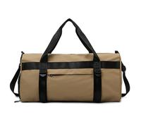 Vllcsla Borsa Sportiva Uomo Donna, Borsa da Viaggio con Tasca Bagnata, Scomparto per Scarpe, 50x25x25cm, 8 Colori Borsone da Palestra Grande, Borse Palestra Uomo Bodybuilding (Cachi)