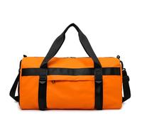 Vllcsla Borsa Sportiva Uomo Donna, Borsa da Viaggio con Tasca Bagnata, Scomparto per Scarpe, 50x25x25cm, 8 Colori Borsone da Palestra Grande, Borse Palestra Uomo Bodybuilding (Arancia)