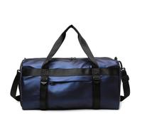 Vllcsla Borsa Sportiva Uomo Donna, Borsa da Viaggio con Tasca Bagnata, Scomparto per Scarpe, 50x25x25cm, 8 Colori Borsone da Palestra Grande, Borse Palestra Uomo Bodybuilding (Blu)
