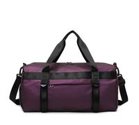 Vllcsla Borsa Sportiva Uomo Donna, Borsa da Viaggio con Tasca Bagnata, Scomparto per Scarpe, 50x25x25cm, 8 Colori Borsone da Palestra Grande, Borse Palestra Uomo Bodybuilding (Porpora)
