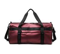 Vllcsla Borsa Sportiva Uomo Donna, Borsa da Viaggio con Tasca Bagnata, Scomparto per Scarpe, 50x25x25cm, 8 Colori Borsone da Palestra Grande, Borse Palestra Uomo Bodybuilding (Rosso)
