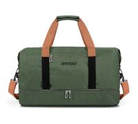Vllcsla Borsoni da Palestra con Scarpe Scompartimento, Tasca Bagnata, 32,2 L Borsone Weekender Tela, Borsa da Viaggio Unisex Borsone Palestra Sportiva, Sport Holdall, Idrorepellente, Verde