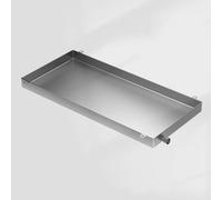 Vllentin Vaschetta Condensa Condizionatore con Fori di Drenaggio,Bacinella di Raccolta Condensa in Acciaio Inox,Vaschetta di Scarico Universale AC,per unità Interna/Esterna Condizionatore