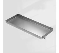 Vllentin Vaschetta Condensa Condizionatore con Fori di Drenaggio,Bacinella di Raccolta Condensa in Acciaio Inox,Vaschetta di Scarico Universale AC,per unità Interna/Esterna Condizionatore