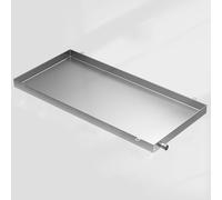 Vllentin Vaschetta Condensa Condizionatore con Fori di Drenaggio,Bacinella di Raccolta Condensa in Acciaio Inox,Vaschetta di Scarico Universale AC,per unità Interna/Esterna Condizionatore