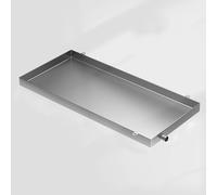 Vllentin Vaschetta Condensa Condizionatore con Fori di Drenaggio,Bacinella di Raccolta Condensa in Acciaio Inox,Vaschetta di Scarico Universale AC,per unità Interna/Esterna Condizionatore