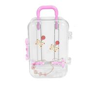 Vllold Piccole valigie per regali - scatola regalo trasparente per bagagli, scatola da viaggio per compleanni, matrimoni, anniversari, decorazione vecchia casa, valigia scatola per feste