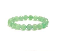 VLNET ® | bracciale elastico con pietra naturale avventurina verde da 6 mm o da 8 mm | proprietà: guarigione emotiva, benessere e armonia | tg unica misura regolabile (6 MM)