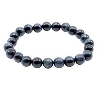 VLNET ® | bracciale elastico con pietra naturale occhio di falco da 6 mm o da 8 mm | combatte ansia e stress, favorisce l'equilibrio mentale | tg unica misura regolabile (6 MM)