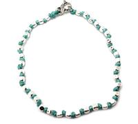 VLNET ® | Bracciale Spadarella Unisex | Argento 925 + Cotone Nautico Turchese | Pepite Diametro 3 mm | Fatto a Mano in Italia | Lunghezza 19 cm