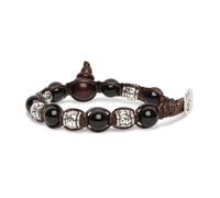VLNET® | Bracciale tamashii sfere alternate | ruota della preghiera | argento 925