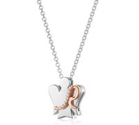 VLNET ® | Collana con Angelo e Lettera | Argento 925 e Zirconi Bianchi | Linea Angeli Roberto Giannotti | Fatto a Mano in Italia | Lettera R