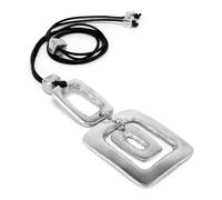 VLNET® | Vestopazzo collana a filo con pendente elementi geometrici | alluminio 100% riciclato |lunghezza regolabile | Nickel tested | lavorazione artigianale