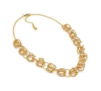 VLNET ® | Vestopazzo collana - bracciale - anello - orecchini | multilinee intrecciate, spirale, cerchi, bangle | ottone 100% riciclato | lavorazione artigianale (Collana)