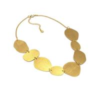 VLNET ® | Vestopazzo collana - bracciale - anello - orecchini | semicerchi, placca | ottone 100% riciclato | lavorazione artigianale (Collana)