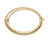 Vlnet ® | Vestopazzo Collana girocollo scozia in ottone | molla snake | tg unica | Lavorazione artigianale | Nickel tested | DD00030 | con gufetto portafortuna in OMAGGIO