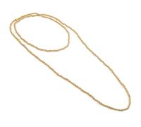 VLNET ® | Vestopazzo collana lunga con micro sfere e pepite in ottone | lunghezza 1 m | portabile a piu' giri o come bracciale | lavorazione artigianale