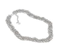 VLNET ® | Vestopazzo collana mogra | placcata in argento - ottone | lavorazione artigianale | lunghezza regolabile | nickel tested (placcata argento)