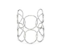 VLNET®| Vestopazzo Collana - Orecchini - Bracciale - anello | spirale, cerchi concentrici e curve | Placcato argento 925 | lavorazione artigianale | nickel tested (BRACCIALE FASCIA CERCHI)