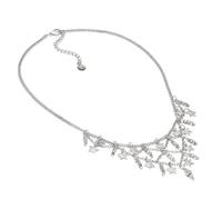 VLNET Vestopazzo collana placcata in argento stelle pendenti. Chiusura regolabile con moschettone. Lunghezza collana 42 + 6,5 cm. Lavorazione artigianale