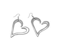 Vlnet ® | Vestopazzo orecchini a forma di cuore sagomato | alluminio 100% riciclato | romantici e stilizzati | lavorazione artigianale | alluminio 100% riciclato