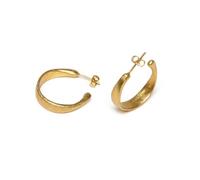 Vlnet® | Vestopazzo orecchini cerchi aperti in ottone | Diametro 2,7cm ca. | Nickel tested | Lavorazione artigianale | DD16124 | + gufetto portafortuna in OMAGGIO