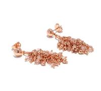 Vlnet ® | Vestopazzo orecchini pendente mogra | argento - ottone - rame | lavorazione artigianale (rame)