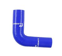 VLOCEMNYE Tubo a gomito in silicone con riduttore a 90 gradi, ID 25 mm (1") - 38 mm (1 1/2"), lunghezza 102 mm (0,334 piedi), raccordo industriale idraulico rinforzato a 4 strati (5,4 mm) per turbo