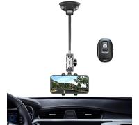 Vlog - Supporto per telefono da auto, con , per videochiamate | Supporto per telefono da auto per parabrezza cruscotto registrazione video Vlog Record Fotografia Tutti i veicoli Vivavoce