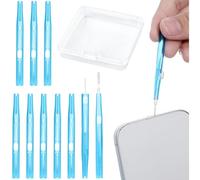 VLUNT Kit di pulizia per telefono, porta di ricarica USB C, con setole anti-intasamento e gancio, per rimuovere la polvere su entrambi i lati, per telefono, auricolari, tastiera e gadget elettronici