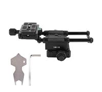 VM - 10 Slider macro per fotocamera, binario di messa a fuoco per reflex con struttura in lega di alluminio, regolazione avanzamento di 65 mm per la fotografia ravvicinata,