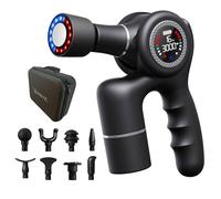 VM PRO - Potente pistola massaggiante per il corpo, pistola professionale portatile per tessuti profondi, 15 velocità, regolabile a 90°, terapia calda e fredda, motore brushless silenzioso, sollievo