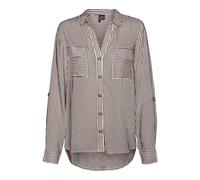 VMBUMPY L/S - Maglietta New Wvn GA Noos, Mattone/Strisce: Bianco Neve, M