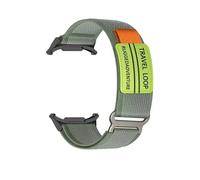 VMBVBHMDF Cinturino Da Viaggio In Nylon Con Passante Adatto For Samsung Galaxy Watch 7 Ultra 47 Mm, Cinturino Sportivo Da Uomo For Galaxy 7 47 Mm Ultra, Bracciale Con Estremità Curva NO Gaps(Green)