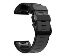 VMBVBHMDF Cinturino for orologio da 22 mm e 26 mm adatto for Garmin Fenix 7, 7X, 5, 6, 5X, 6X Pro Plus, Sapphire, Instinct, Epix 2, cinturino da polso in silicone.(Dark gray black,22mm)